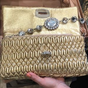 Miu Miu Gold clutch